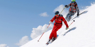 en jeu cours de ski