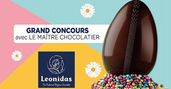 concours oeufs chocolat paques leonidas