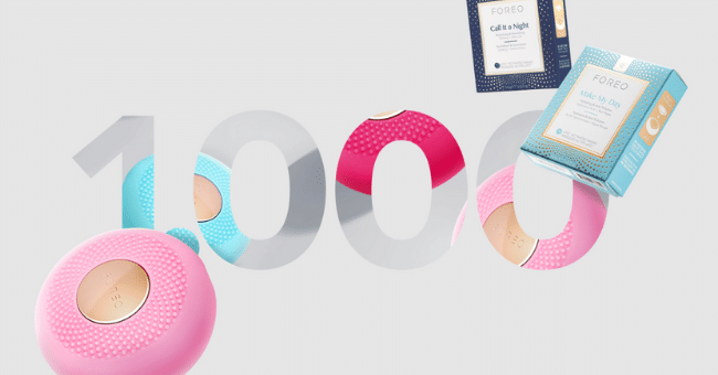 1000 UFO Minis + 4 packs Make My Day & Call It a Night de Foreo Offerts